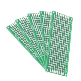 Sourcingmap 5pcs 3x7cm Double Sided PCB Board Universal Printed Circuit Proto Board for DIY Soldering Electronic Projects Practice Test Circuit