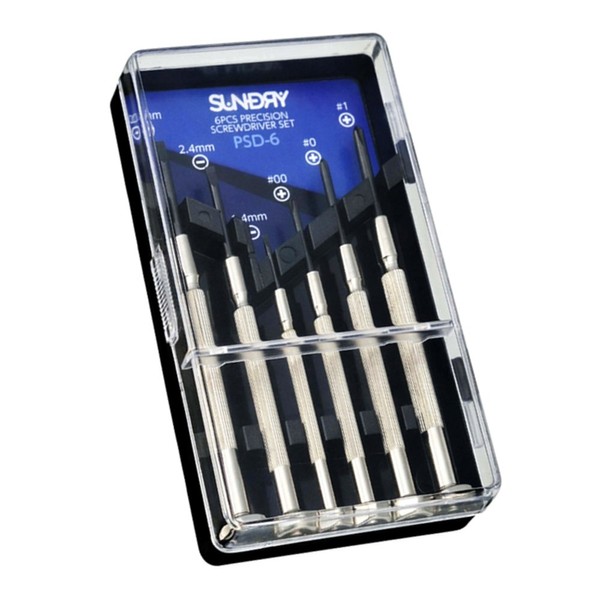 Sundry PSD-6 Precision Screwdriver Set, Set of 6