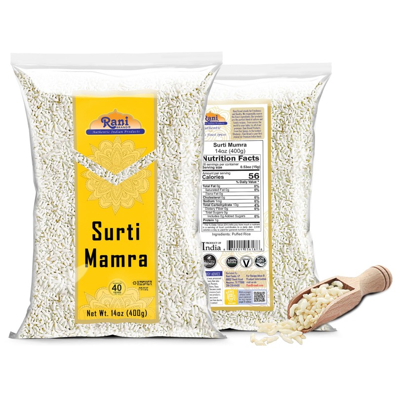 Rani Surti (Surati) (Puffed Rice) 14oz (400g) ~ All Natural