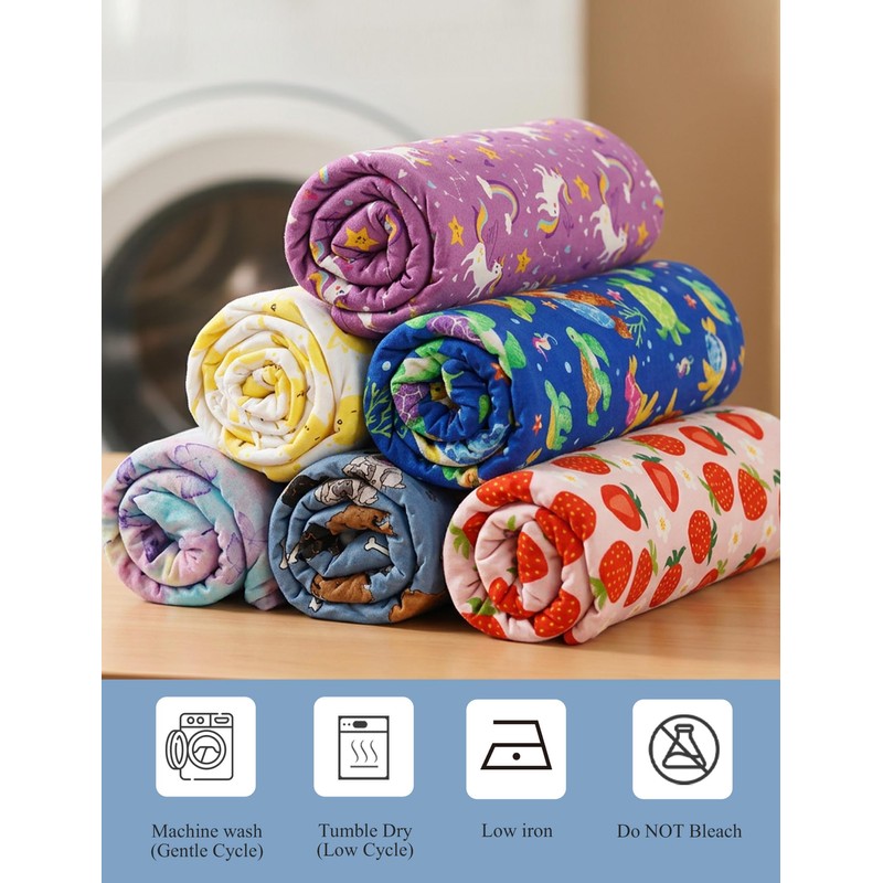 Bamboo Viscose Soft Baby Blankets for Girls Boys 47"*47",Rainbow