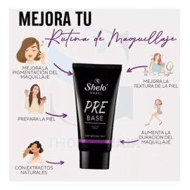 Sheló Nabel Pre Base Primer + Iluminador Beso De Sol Suaviza Shelo Nabel