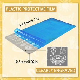 PH PandaHall Pack of 2 Egyptian Elements Nail Stamping Plates Cats Snakes Nail Art Stencils Pharaoh Manicure Art Templates Mysterious Style Nail Picture Plates for Women Manicure Salon Design