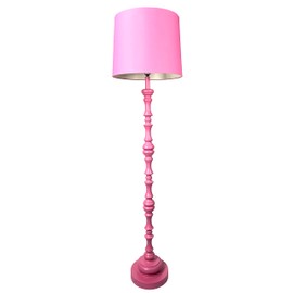 Heritage Kids Sculpted Wood Floor Lamp, Pink