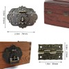 Mou Jewelry Box Antique Lock Hinges Handle Box Corner Protector