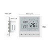 Smart Thermostat 5+2 Programmable 16A Electric Heating Thermostat DIY Install