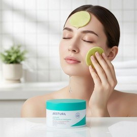 estra Aestura A Seeka 365 Cooling Soothing Pads 60 sheets Cools skin temperature -3.4 degrees / 에스트라 에이시카365 쿨링 진정 패드 60매 피부 온도 -3.4도 쿨링