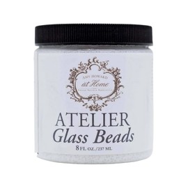 Amy Howard At Home | Atelier Glass Beads | Paintable Glass Bead Gel Medium for Faux Finishing, Crafts, Furniture, Decor, and More | 8oz