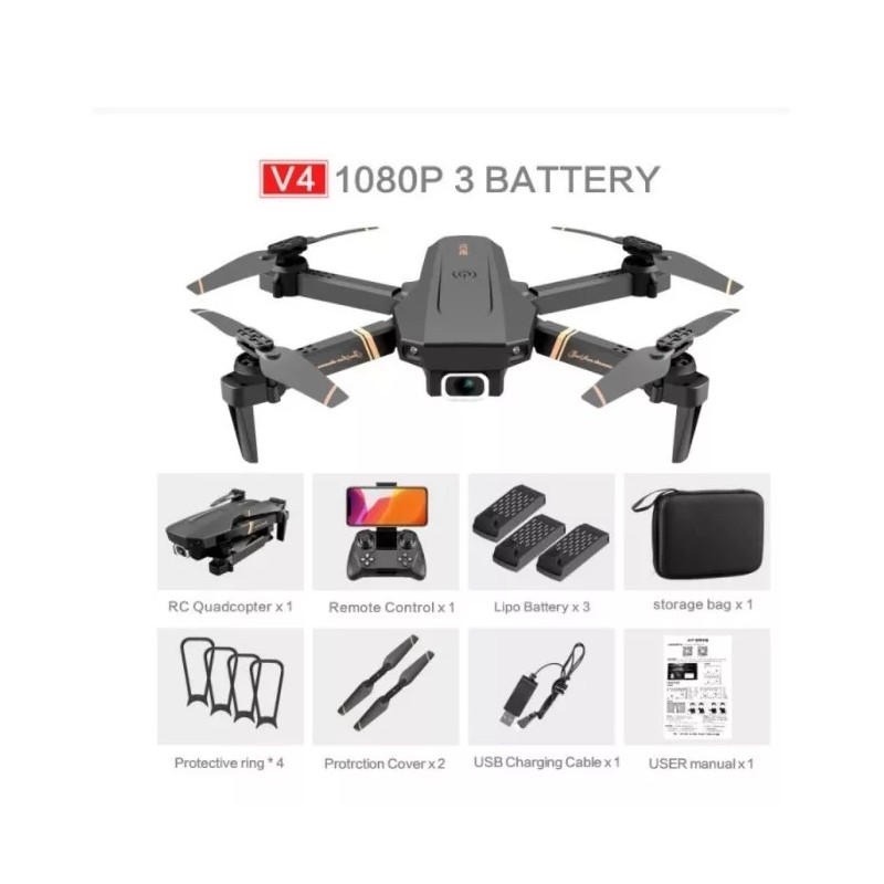 RICHIE Drone V4 Richie Plegable 1080p Hd Sensor De Gravedad