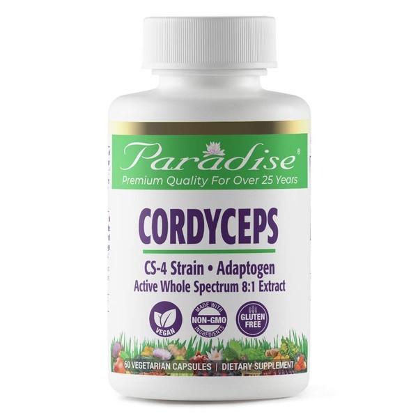 Paradise Herbs - Cordyceps CS-4 - Vital Antioxidant + Supports