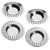 4 PCS Drain Hair Catcher Stainless Steel Kitchen Sink Strainer