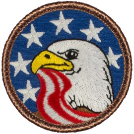 Great Boy Scout Patrol Patch! - #621 The Patriotic Eagle Patrol!