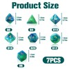 Set di 7 dadi poliedrici per Dungeons and Dragons, MTG,