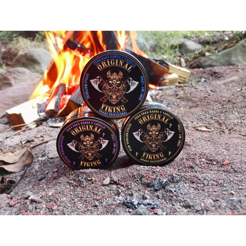 Original Viking Cera Profesional Wild Con Extra Fijación Original Viking