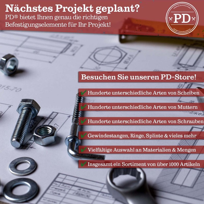 PD® Plastic Cap Nuts M6 (DIN 1587) | High Quality