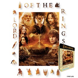 Crafthub Lord of The Rings Wooden Puzzles for Adults – A3 Puzzle with 205 Pieces – Jigsaw Puzzle with Unique Shapes – Family Games for Kids and Adults – 9.1" x 12.2" (23.2 cm x 31.2cm)