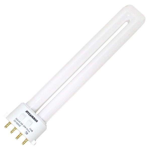 Sylvania 20284 (4-Pack) CF13DS/E/830/ECO 13-Watt Single Tube Compact Fluorescent Light Bulb, 3000K, 800 Lumens, 82 CRI, T4 Shape, 4-Pin 2GX7 Base