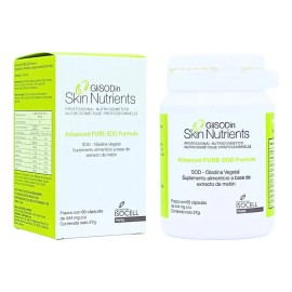 Glisodin Skin Nutrients Advanced Pure-SOD Suplemento Hipoalergénico 60 Cápsulas Hidratación Elasticidad Luminosidad de la Piel