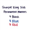 Sharpie Pro King Size Permanent Markers, Chisel Tip, Black, 12-Count