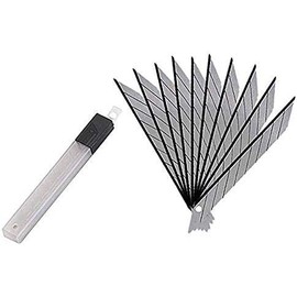 MTP 60 Pcs Snap Off 9mm Utility Knife Blades 30 Degree for OLFA Cutter Japan Steel