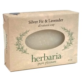 Herbaria Silver Fir & Lavender Handcrafted All-Natural Soap with Essential Oils. 4.5 oz Bar. Enjoy 60 More Skin-Friendly Varieties.