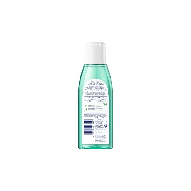 NIVEA Derma Skin Clear Tnico Anti-imperfecciones (200 ml)