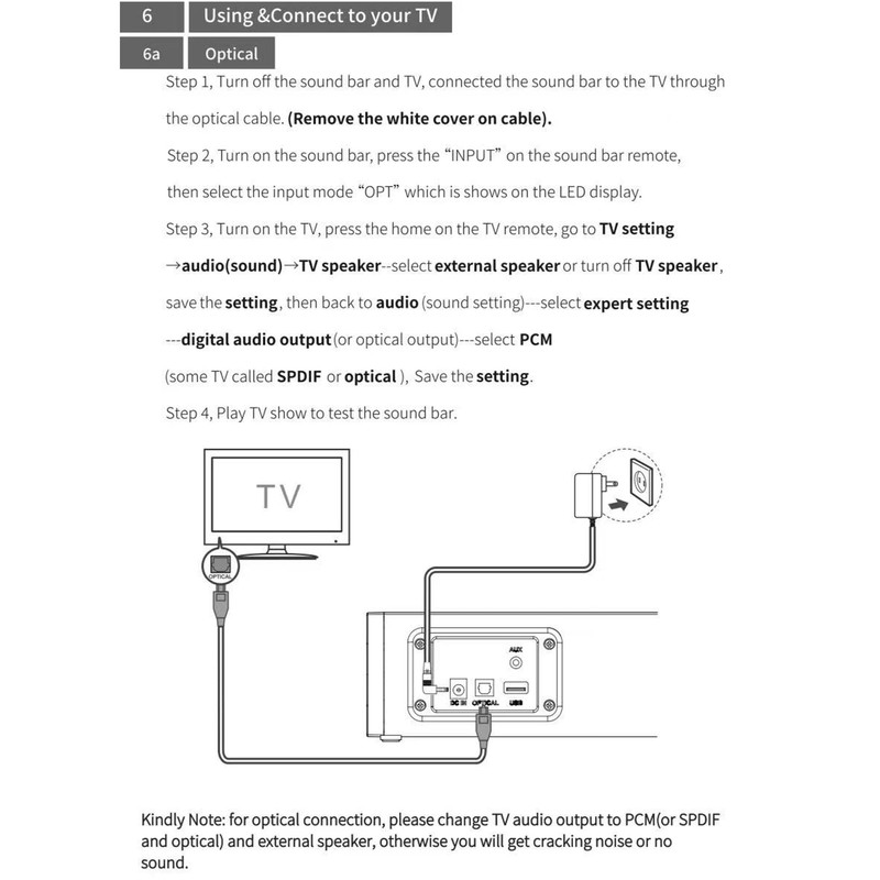 Replacement Soundbar Remote Control Compatible with Wohome S100 2.1 CH