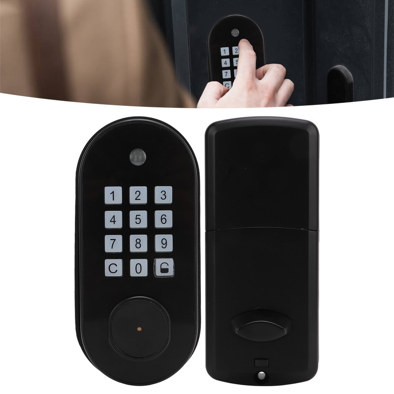 Digital Keyless Entry Door Lock Keypad Password Key Unlock Waterproof