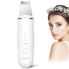 ANLAN Ultrasonic Exfoliator Skin Scrubber, Ultrasonic Scrub Pore Cleanser Acne Remover Ion Skin Cleansing Facial Care