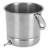 Enema Bucket Kit 1.6L Stainless Steel Bucket Reusable Shower Enema