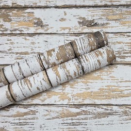 White and Brown Wood Wallpaper Vintage 17.3"x78.8" Distressed Light Wood Contact Paper Peel and Stick Wallpaper Self Adhesive Removable Wall Paper Shiplap Wood Grain Contact Paper for Cabinets Vinyl