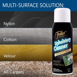 Fuller Brush Upholstery Cleaner - Multi Surface Solution - Rich Foaming Formula Penetrates and Removes Stubborn Stains Eliminates Odors Renews and Restores Surfaces Perfect for Carpets Seats and More