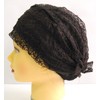 Fashionable Hair Cap Tulle Mesh 155 (Dark Brown)