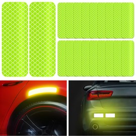 Reflective Stickers, 20 Pcs Night Visibility Reflective Tape Outdoor Waterproof Warning Strips Safety Reflective Tape High Visibility for Clothing Car Motorcycle Bike Trailer Helmet, 3.15" X 1.18"