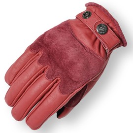 RIDEZ RLG2202-RED-XL Motorcycle Genuine Leather Gloves, Short, Smartphone Compatible, Men's Protector, Cowhide Leather, For Motorcycles, Women's, All Seasons, Spring, Summer, Autumn, Winter, Red,