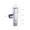 SUBMARINE Brass Angle Stop Valve, 1/2'' Inlet and Outlet Caliber,