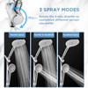 MakeFit Dual Filtered Rain Shower Head Combo, Handheld Shower Head
