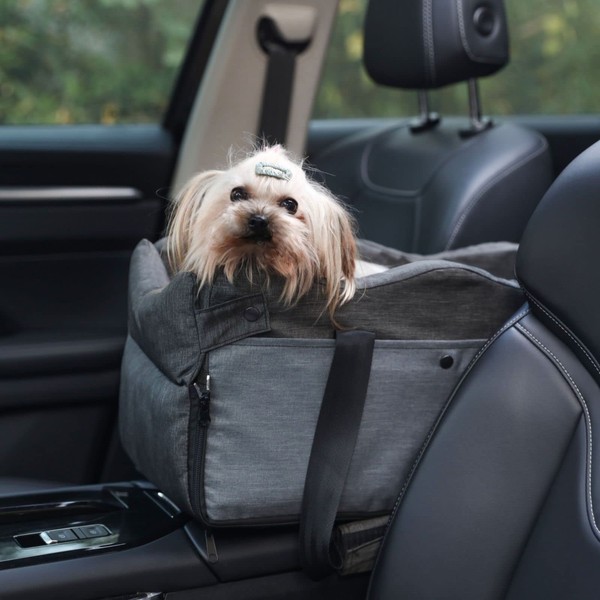 Dog Car Seat for Small Dog,Console Pet Booster Seat for