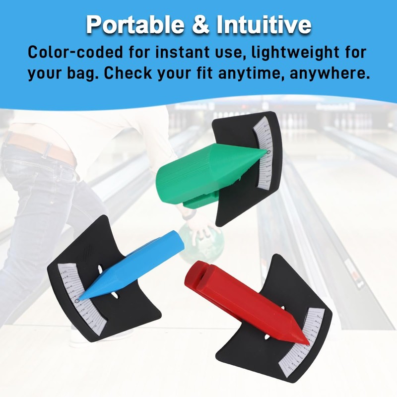 Bowling Ball Pitch Gauge Set for Finger, Thumb & Switch