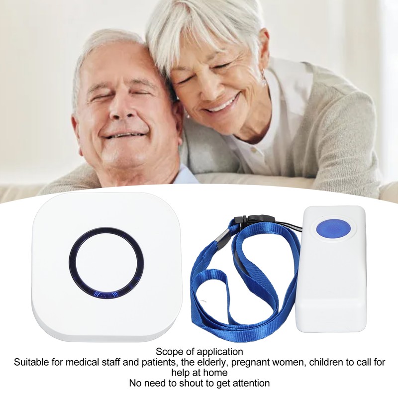 Wireless Caregiver Pager Call Button 4 Level Volume Adjustment Emergency