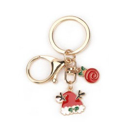 Tranbath Cute Christmas Keyring, A Friendship Gift For Women, Perfect As A Small Gift For Good Friends, Colleagues Or Birthdays, Silver14