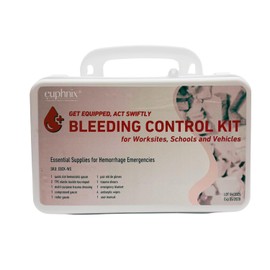euphnix Mountable Bleeding Control Kit - Essential Emergency Hemorrhage Supplies for workplaces, Schools and Vehicles - 12pcs