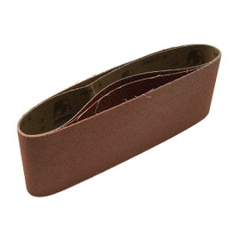 Mirka Red 3 pieces of fabric sanding belts 100x610mm / grit P100 / high-quality sanding belt for belt sanders / for sanding wood and metal