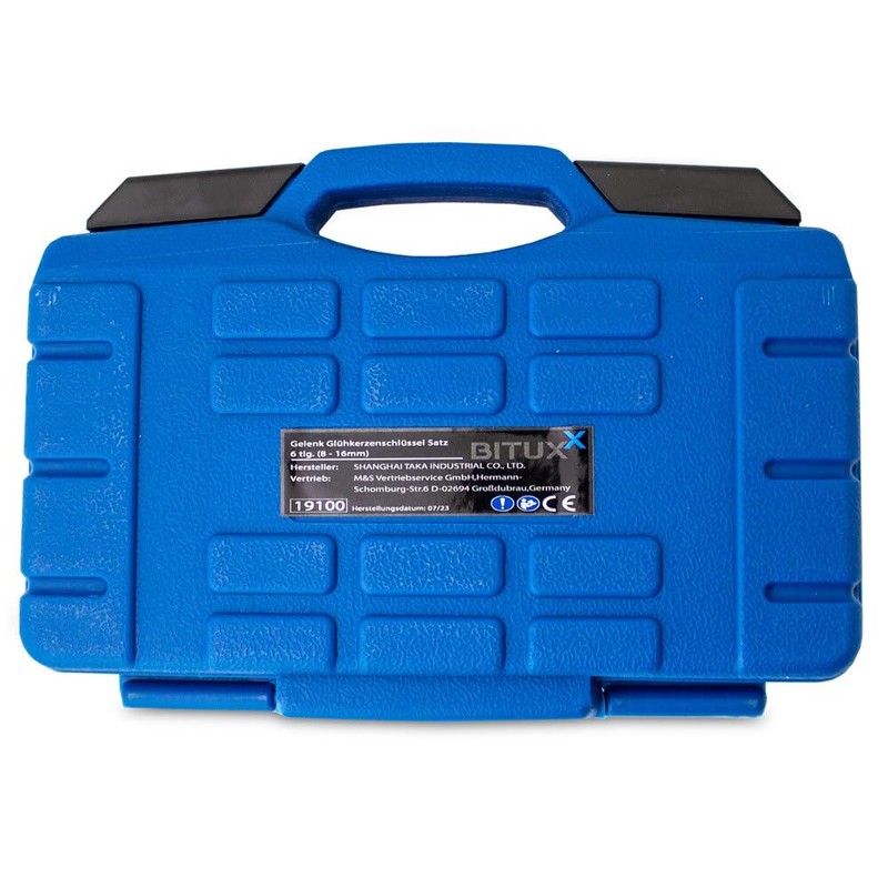 Bituxx Joint Glow Plug Wrench Set 6 Pieces (8/9/10/12/14/16 mm)