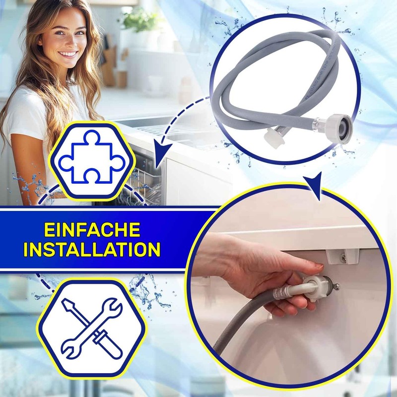 Inlet Hose Extension for Washing Machine and Dishwasher 3 m