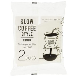 KINTO SCS 27633 Cotton Paper Filter, 2 Cups, Coffee, Hand Drip
