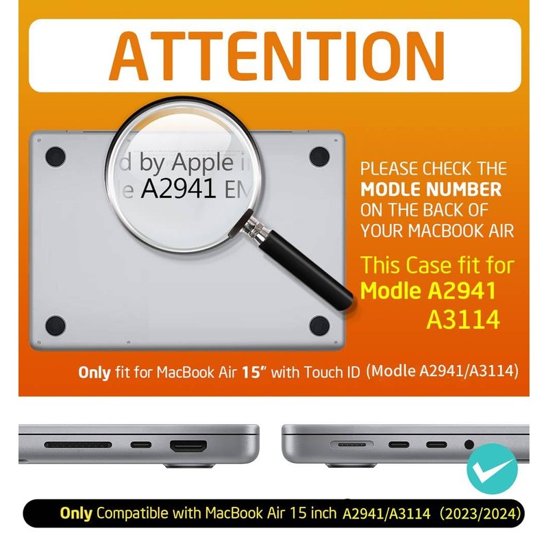 SUPCASE for MacBook Air 15 Inch Case 2025/2024/2023 (Unicorn Beetle),