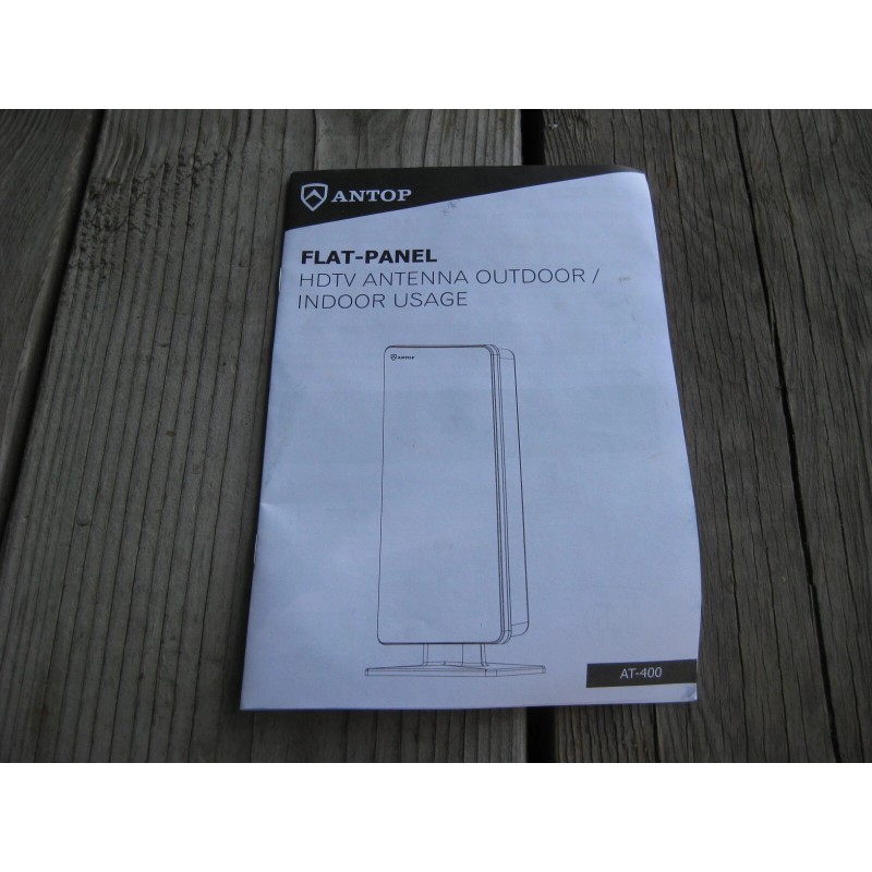 ANTOP AT-400 Black HDTV Antenna, up to 65 Mile Range