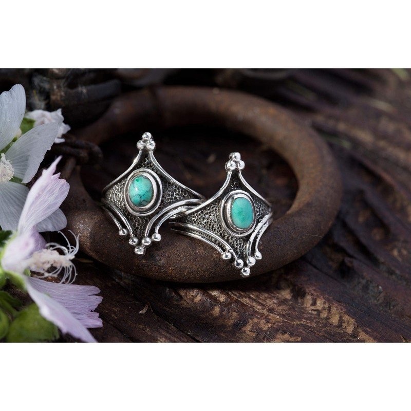 Windalf Ariya Elf Ring Height 2 cm Turquoise Ring High