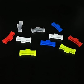 20PCS Servo Cable Clip Lock Servo Extension Cable Connector Clip Lead Wire Lock for RC Airplane Car Boat RC Toy DIY Model Part (Blue)