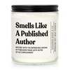 Shqiueos Gifts for Writers, Published Author Candle 7oz Lavender Scented